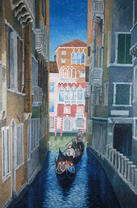 Venedig 1, Öl auf Leinwand, 100 X  150 cm