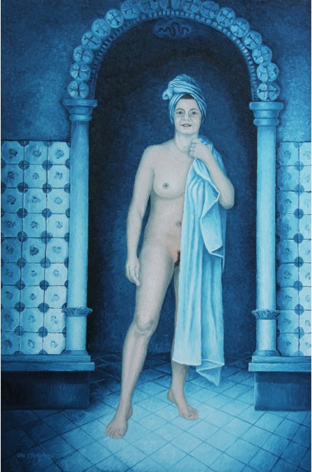 Venus im Serail 1, Öl auf Leinwand, 80 x 120 cm