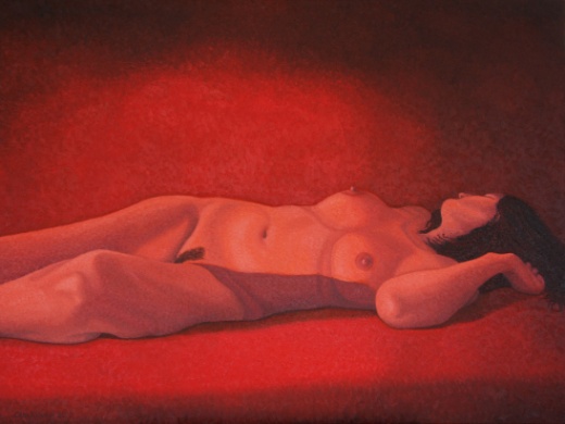 Venus in Rot 2-2015, Öl auf Leinwand, 140 x 100 cm